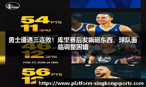 勇士遭遇三连败!库里赛后发飙砸东西,球队面临调整困境